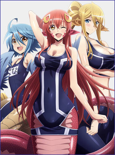 постер аниме Повседневная жизнь с девушками-монстрами 1-2 OVA (ОВА)
